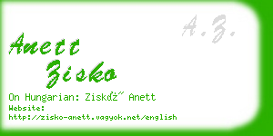 anett zisko business card